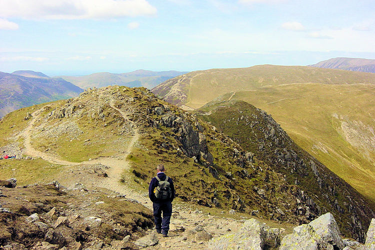 Walking from Dale Head to Hindscarth