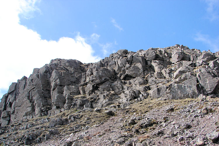 Rocky terrain on Great Gable