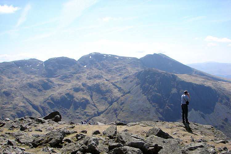 View to Scafell Pike from Great Gable