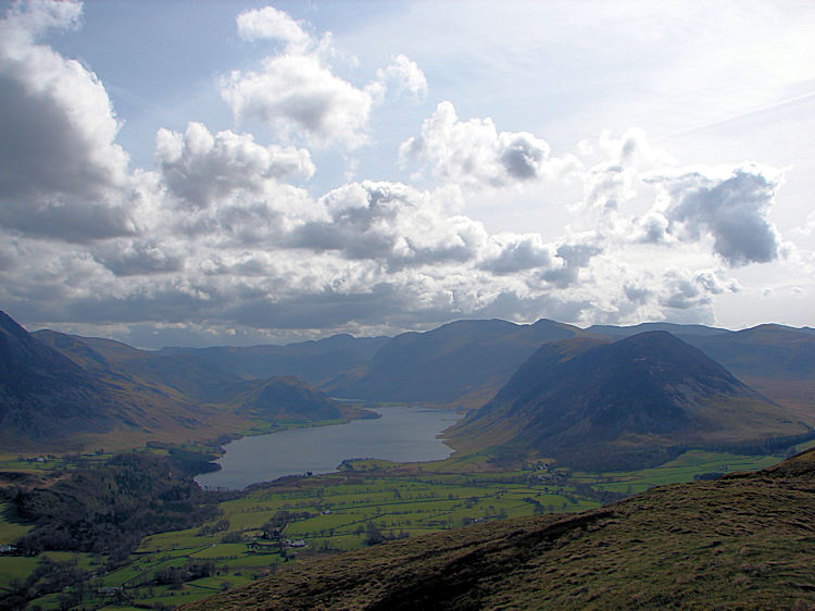 Crummock Water and Mellbreak from Low Fell