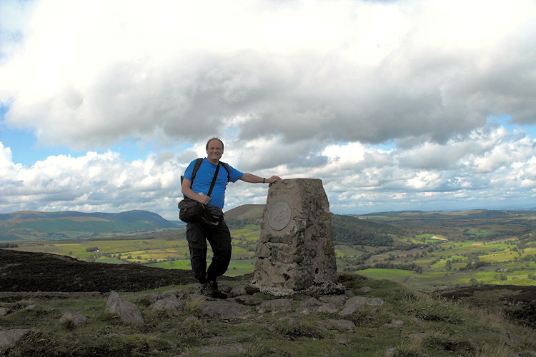 On the summit of Gowbarrow Fell