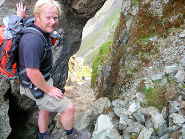 Neal looking back down Lords Rake