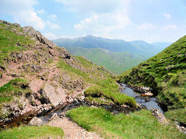 At the top of Cam Spout Crag