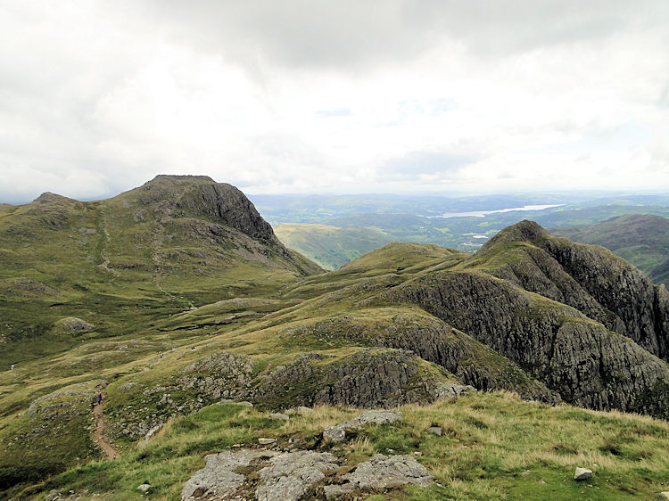 Loft Crag and Harrison Stickle from Pike Of Stickle