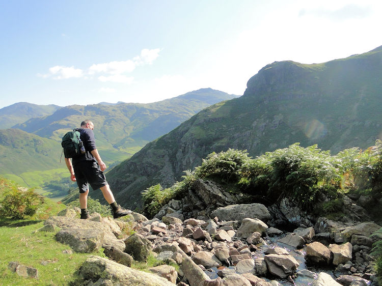 Stepping over Stickle Ghyll