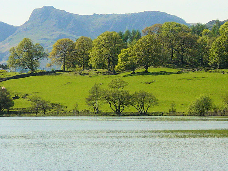 Langdale Pikes and Loughrigg Tarn