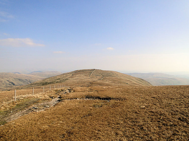 The route from Harter Fell to Kentmere Pike