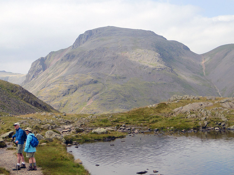 Sprinkling Tarn and Great Gable in the distance