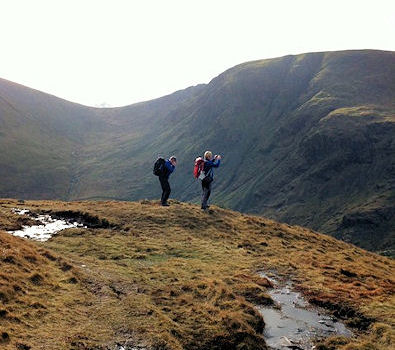 Neal and Smiffy on the Riggindale ridge