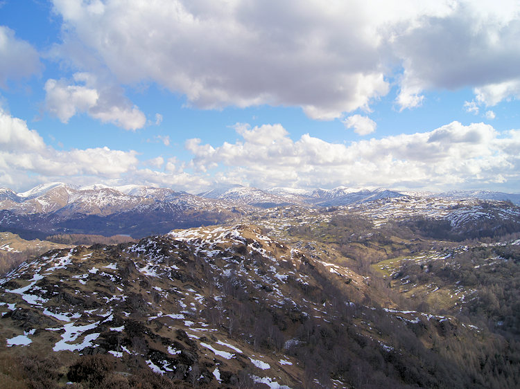 The view north from the summit of Holme Fell