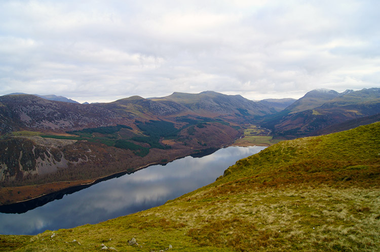 Looking down on Ennerdale Water from Crag Fell