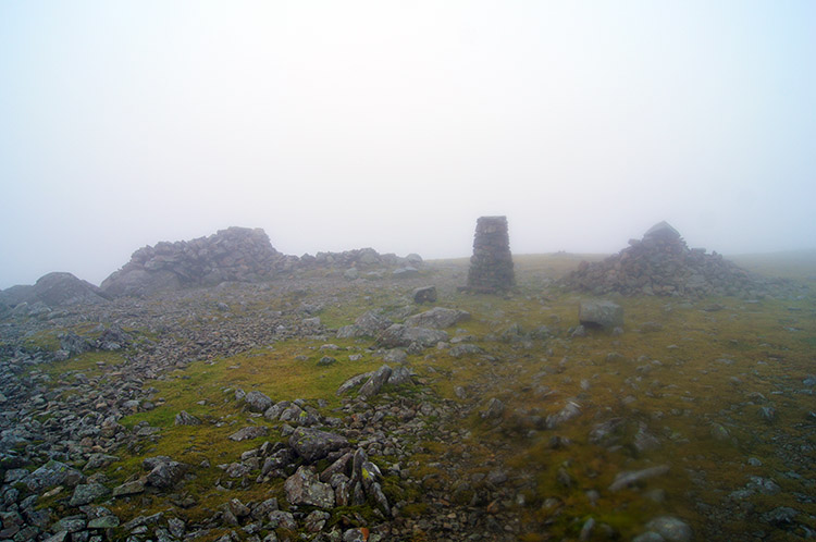 Cloud covered summit of Pillar