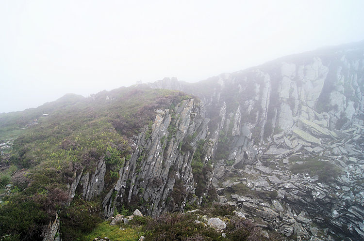 Honister Quarry near the summit of Fleetwith Pike