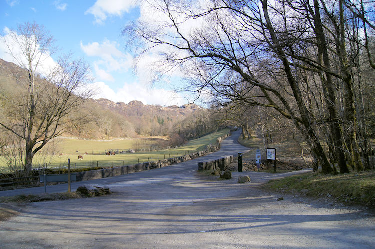 Car park at Glen Mary Bridge