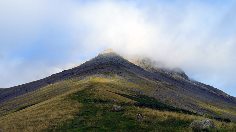 Looking back towards White Napes