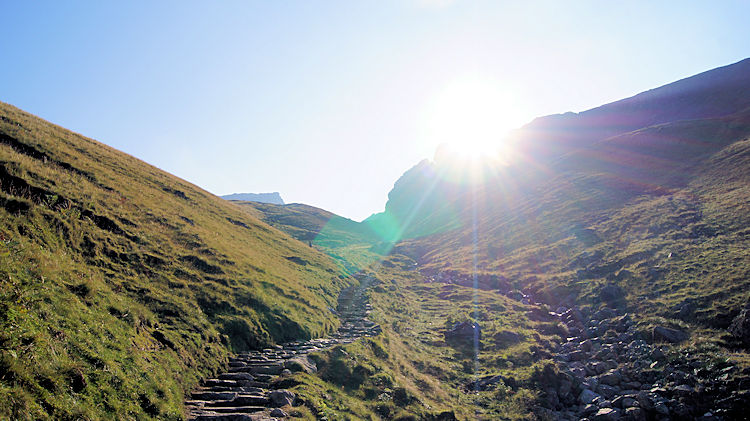 Sunrise on Lingmell Gill