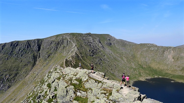 Beginning of Striding Edge at Bleaberry Crag