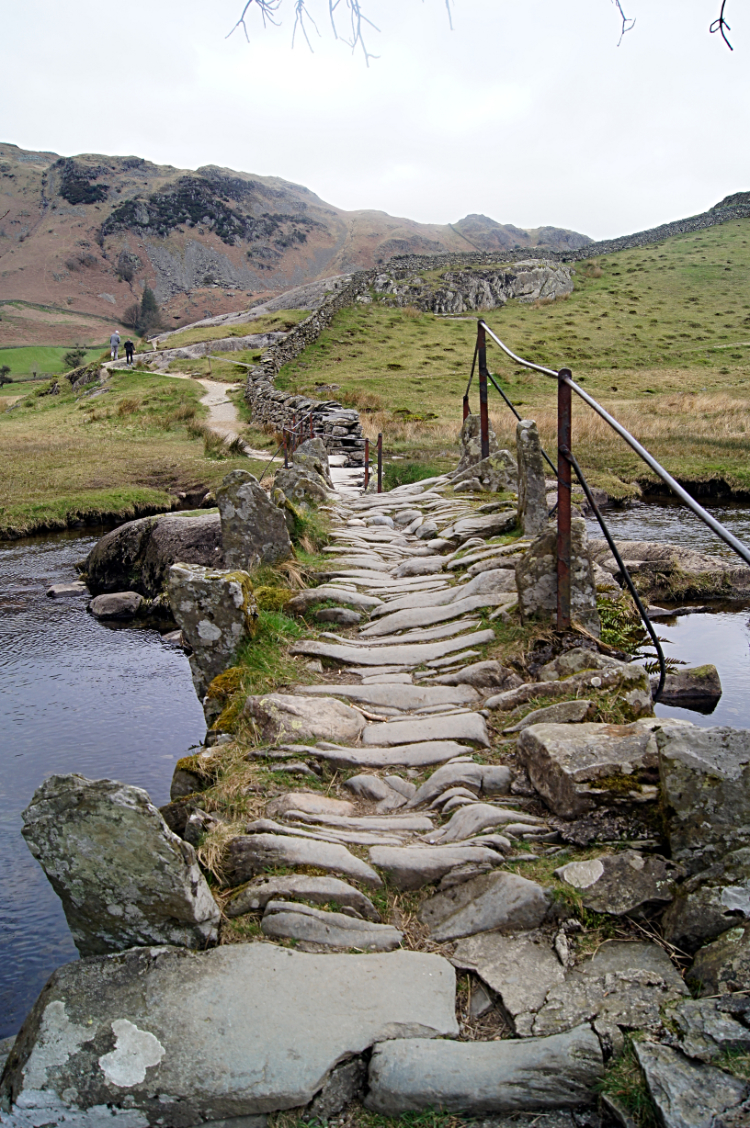 The uneven path over Slater Bridge