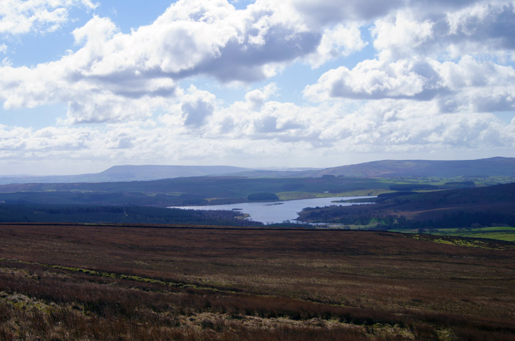 View to Stocks Reservoir and Pendle Hill