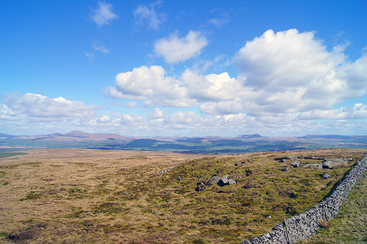View to the Yorkshire Dales from Bowland Knotts
