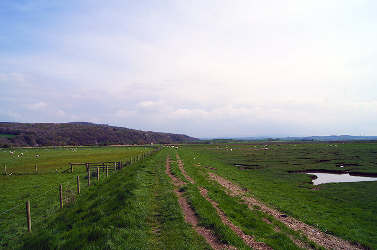 The embankment across Quaker's Stang