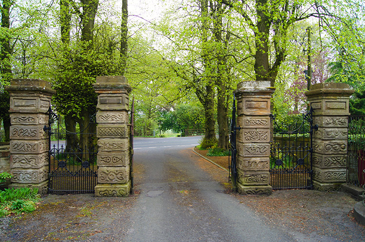 Entrance from the A671 to Read Park