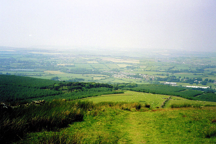 View back to the coast from Dent Hill