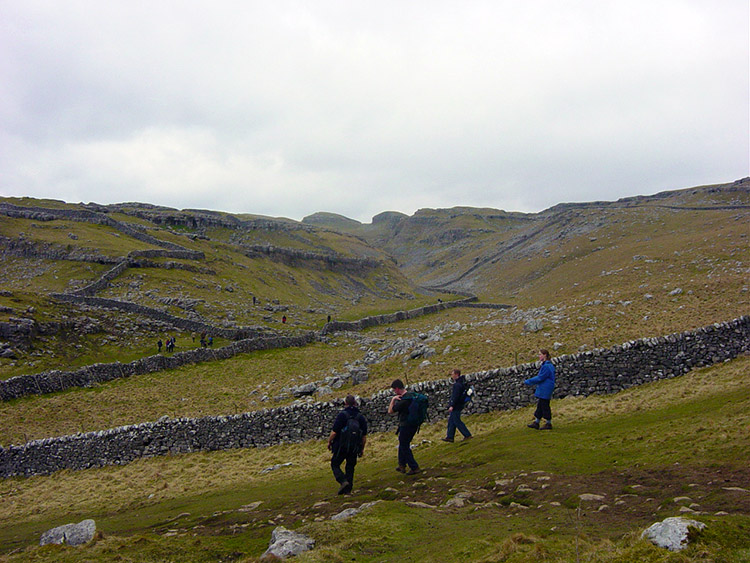 Walking to Malham Cove