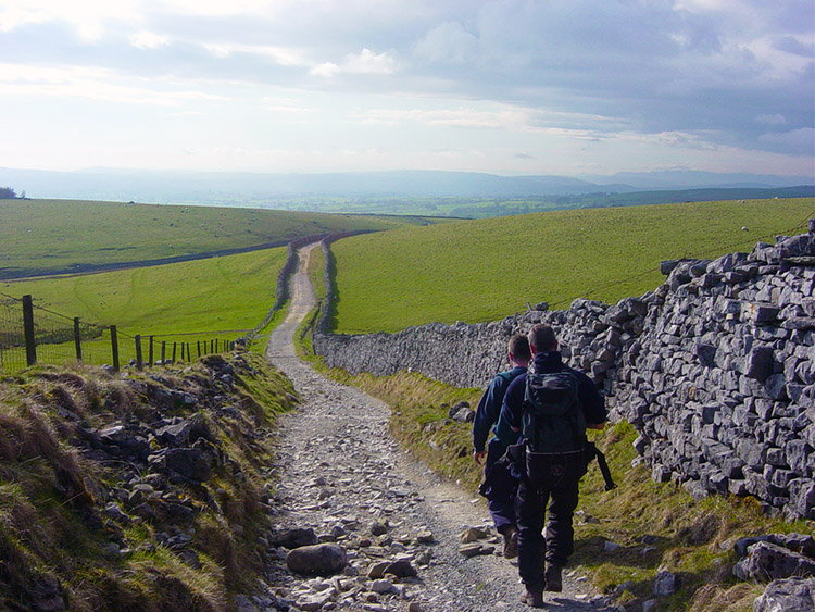 Following Fell Lane to Ingleton