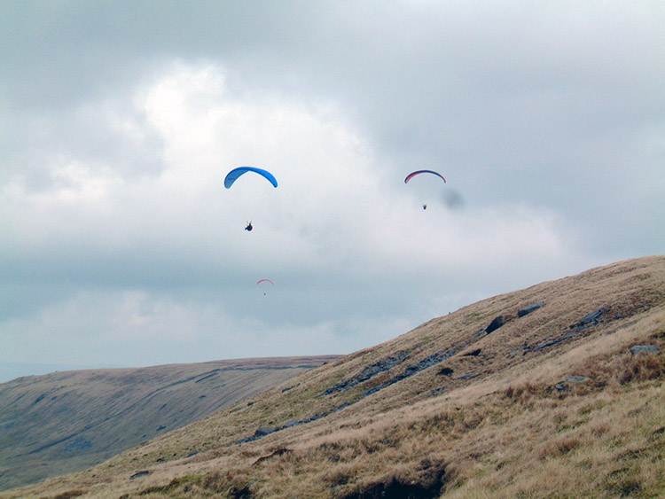 Whernside Breast and Paragliders