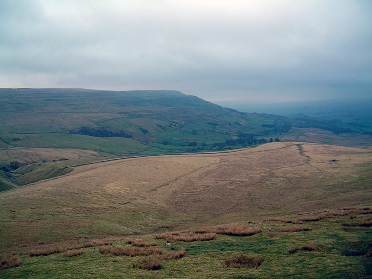 The view west from Great Shunner Fell