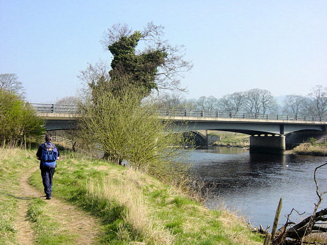 Where the A59 meets the Dales Way