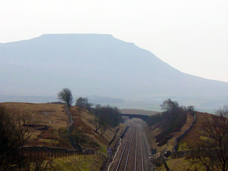 Ingleborough in silhouette