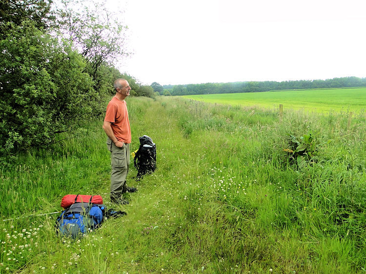 Steve looks from Scots' Dyke to England