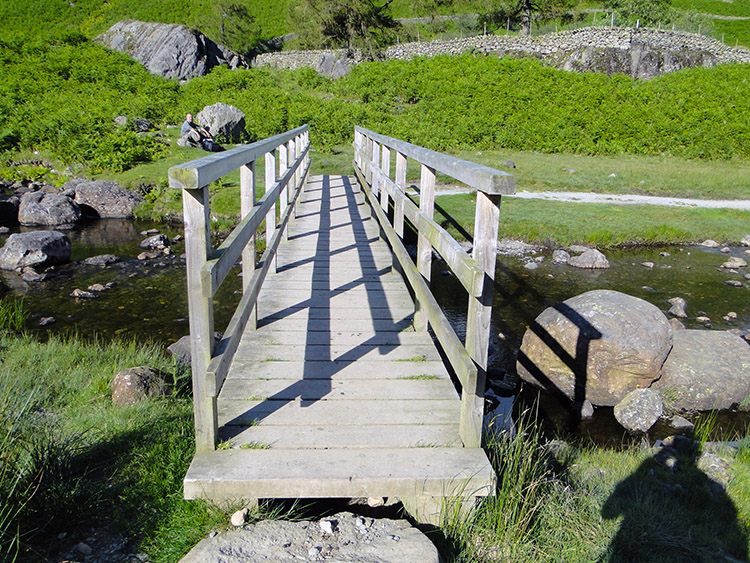 Footbridge over Far Easedale Gill