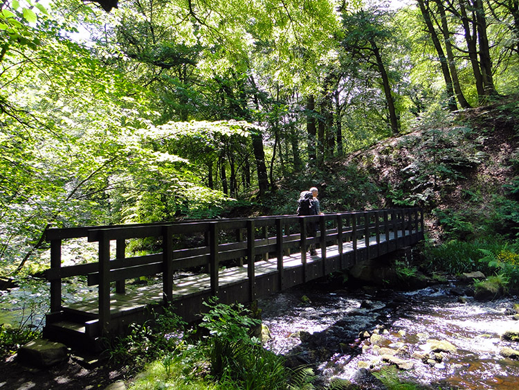 Footbridge over Hebden Water