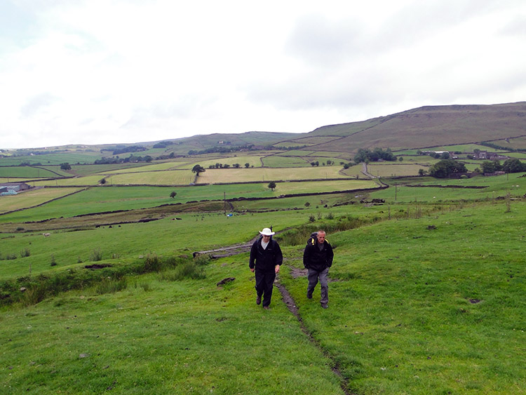 Andrew and Steve near Running Hill Head