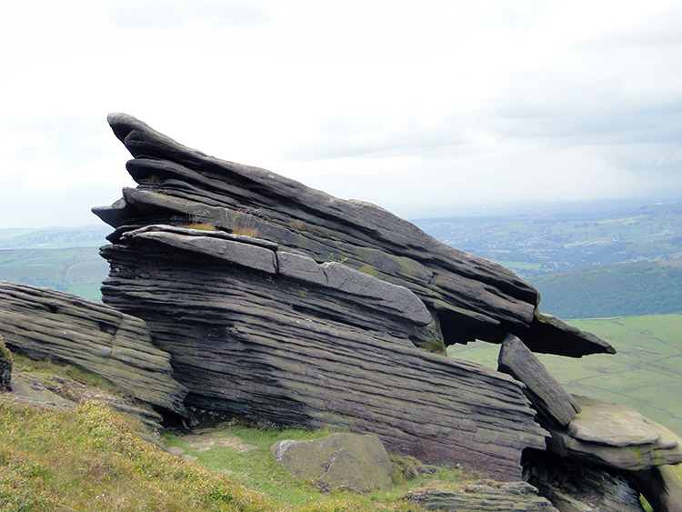 Layered gritstone