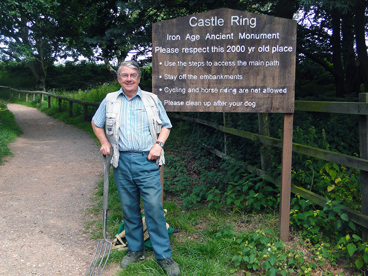 Dennis the digger at Castle Ring Fort