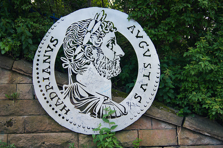 Tribute to Hadrian in Newcastle Upon Tyne