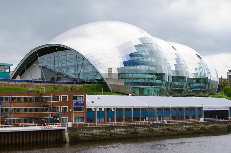 The SAGE is an eye catching building