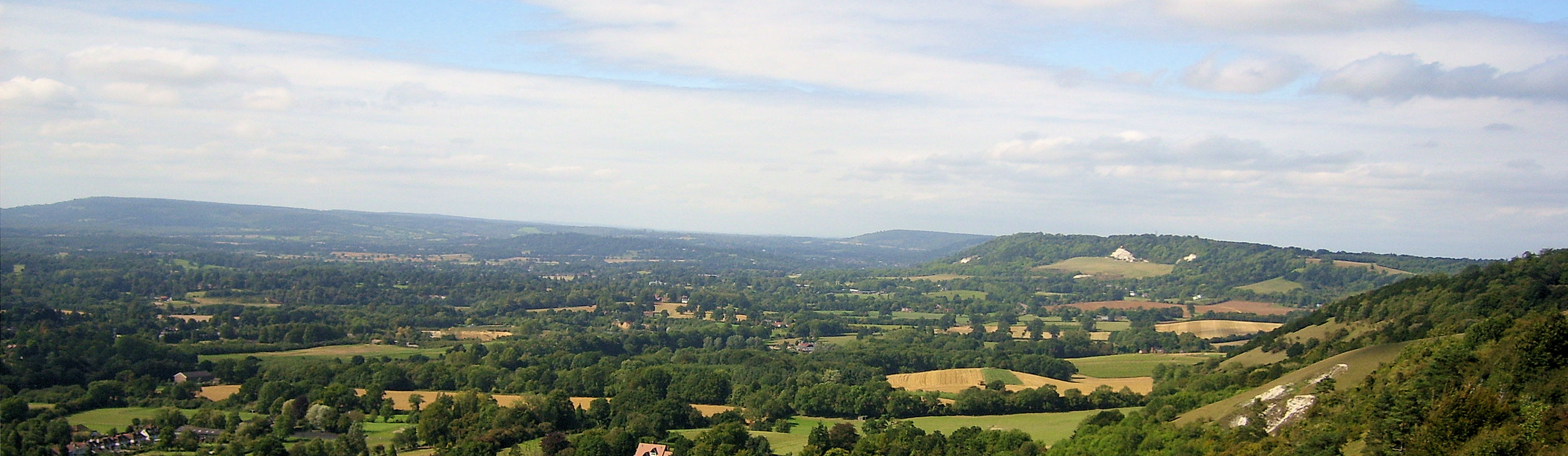 A countryside view from the North Downs Way