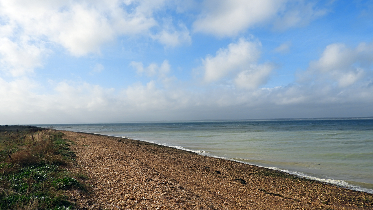 The Solent at Hamstead Point