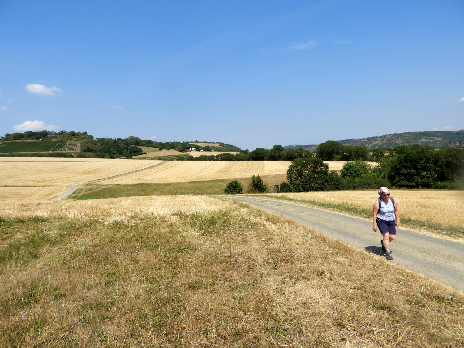 Walking in the heat of the day