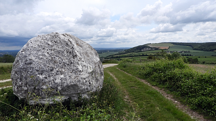 Looking back to Manorfarm Down