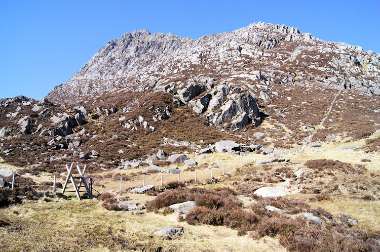 Heading across Tryfan Bach