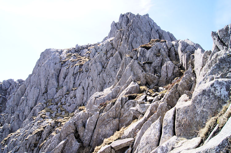 The higher reaches of Tryfan are an exciting place...
