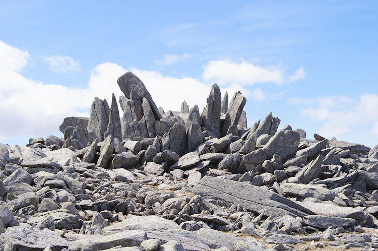 Magnificent rock structure on Glyder Fach