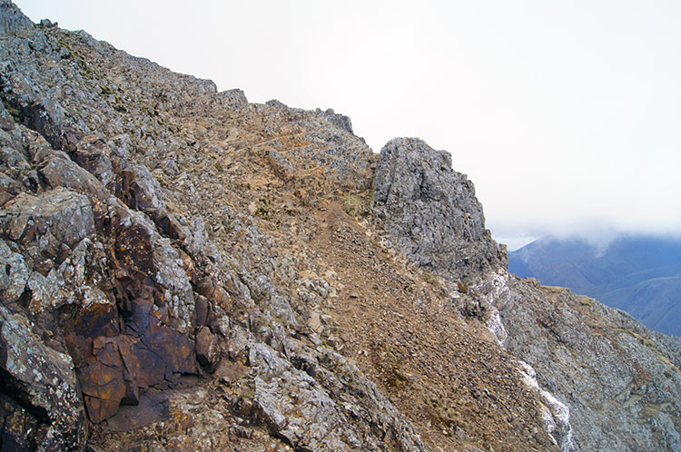 Protruding outcrop. Is it the face of Crib Goch?