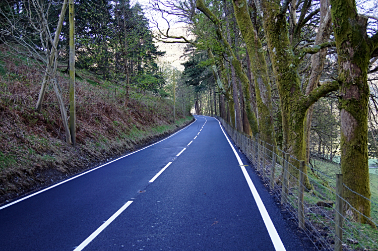 Walking along the A487